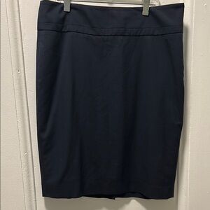 The Limited Navy Blue Pencil Skirt Knee-Length. Fully lined and hidden zipper